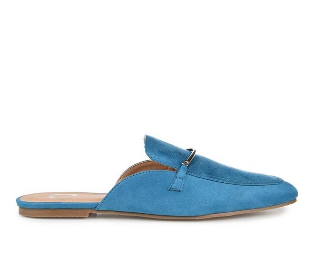 Women's Journee Collection Ameena Mules in Blue color