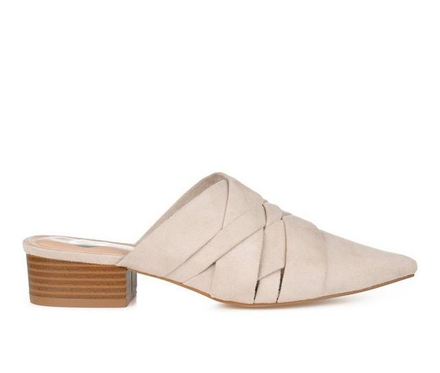 Women's Journee Collection Kalida Mules in Beige color