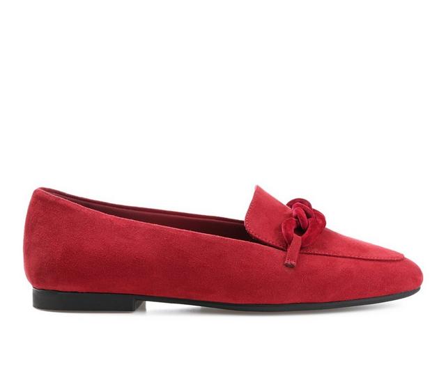 Women's Journee Collection Cordell Loafers in Red color