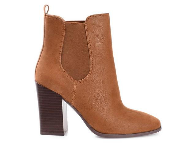 Women's Journee Collection Maxxie Chelsea Booties in Brown color