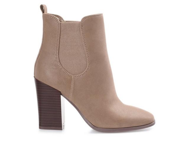 Women's Journee Collection Maxxie Chelsea Booties in Taupe color