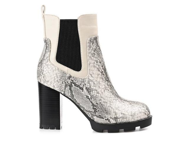 Women's Journee Collection Islana Chelsea Booties in Snake color