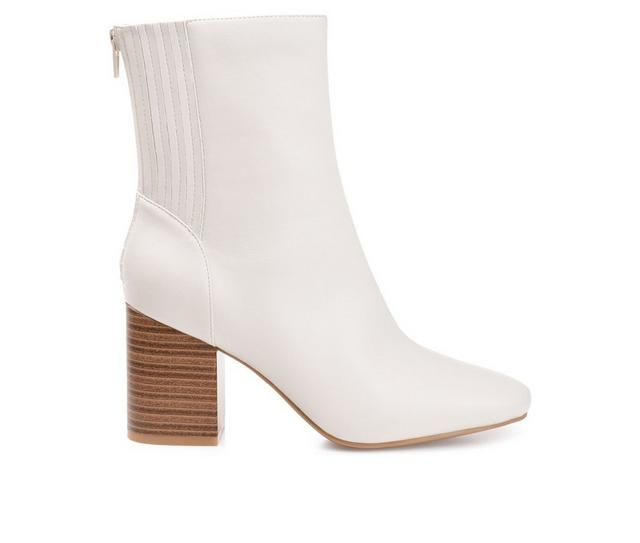 Women's Journee Collection Maize Booties in Bone color