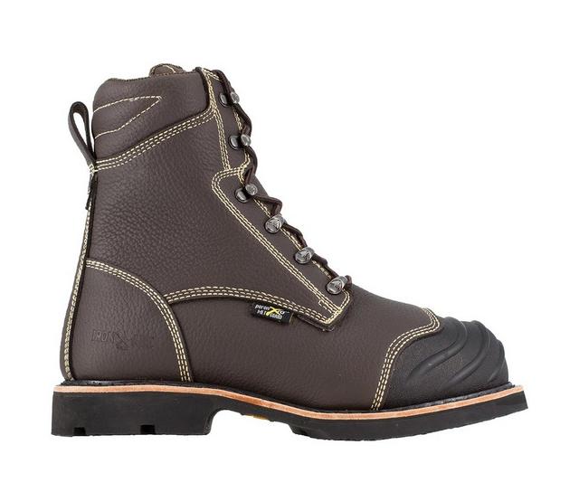 Men's Iron Age ForgeFighter Work Boots in Dark Brown color
