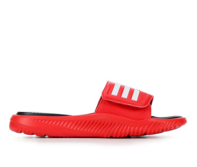 Men's Adidas AlphaBounce Slide 2.0 Sport Slides in Red/White/Black color
