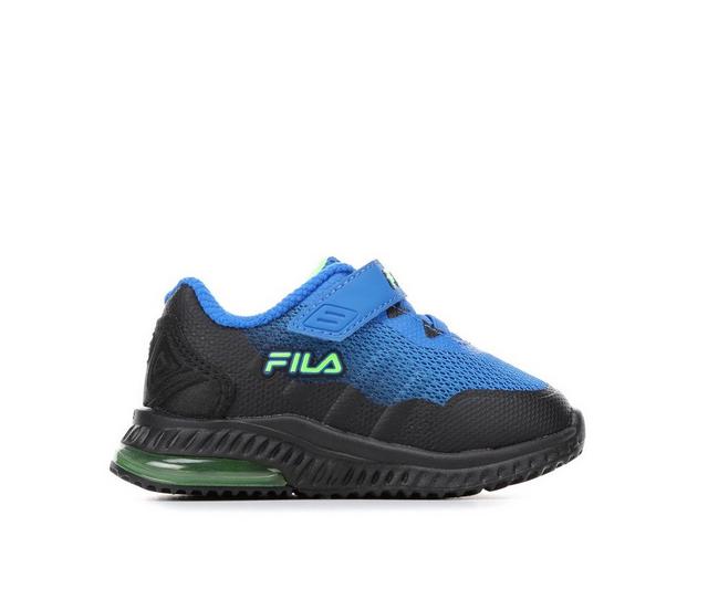 Boys' Fila Toddler Acumen Viz Running Shoes in Blue/Blk/Green color