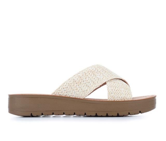 Women's Solanz Lucy Sandals in Nude Raffia color