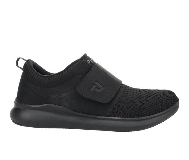 Men's Propet Viator Strap Sneakers in All Black color