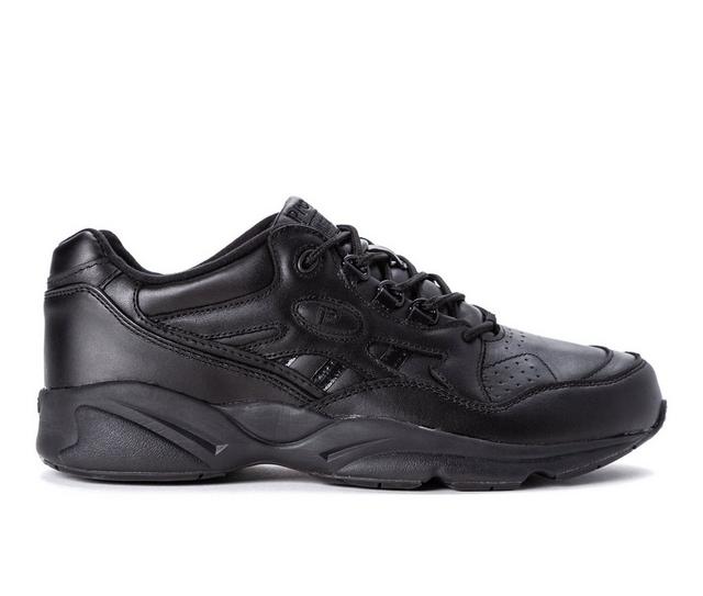 Men's Propet Stability Walker Walking Shoes in Black color
