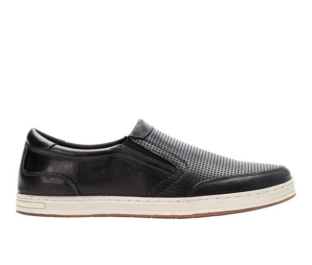 Men's Propet Logan Slip-On Shoes in Black color