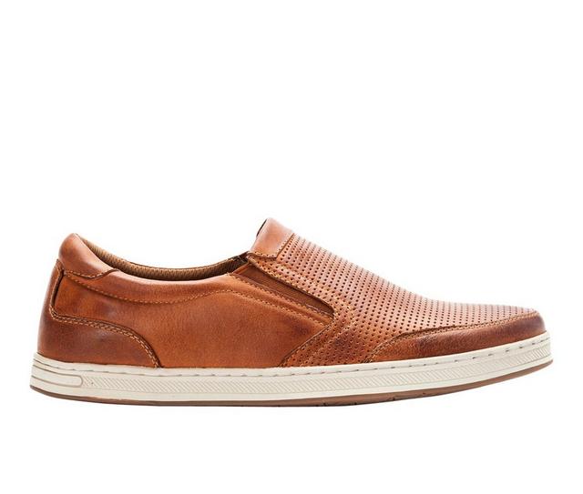 Men's Propet Logan Slip-On Shoes in Brown color