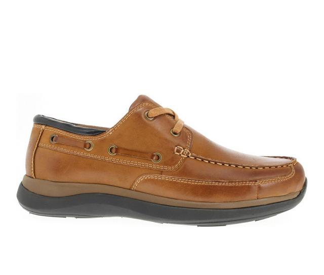 Men's Propet Pomeroy Boat Shoes in Tan color