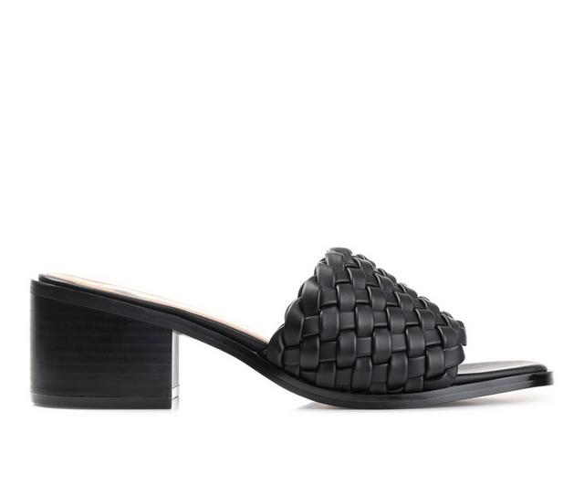 Women's Journee Collection Fylica Dress Sandals in Black color