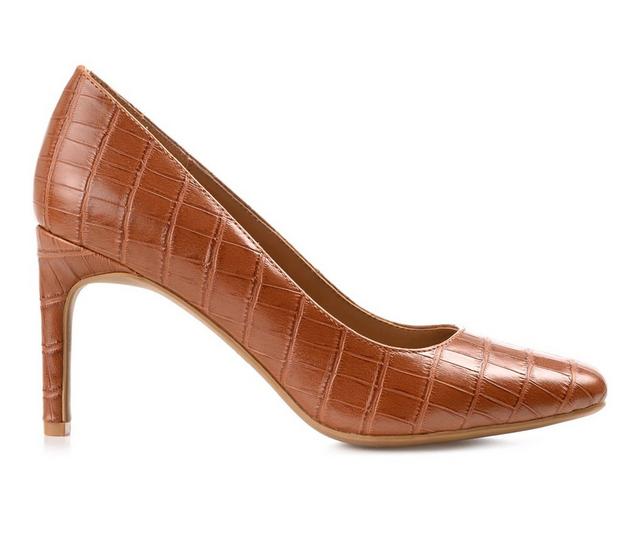 Women's Journee Collection Monalee Pumps in Brown color