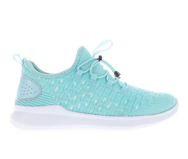Women's Propet TravelBound Slip-On Sneakers in Icy Mint color