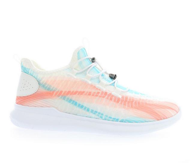 Women's Propet TravelBound Slip-On Sneakers in White/Peach color
