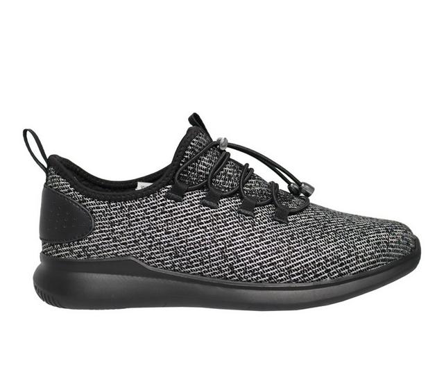 Women's Propet TravelBound Slip-On Sneakers in Metalic Black color
