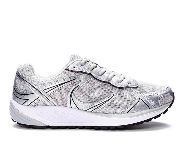 Men's Propet X5 Walking Shoes in Grey/Silver color