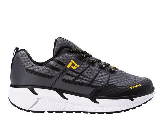 Men's Propet Ultra Walking Shoes in Grey/Black color