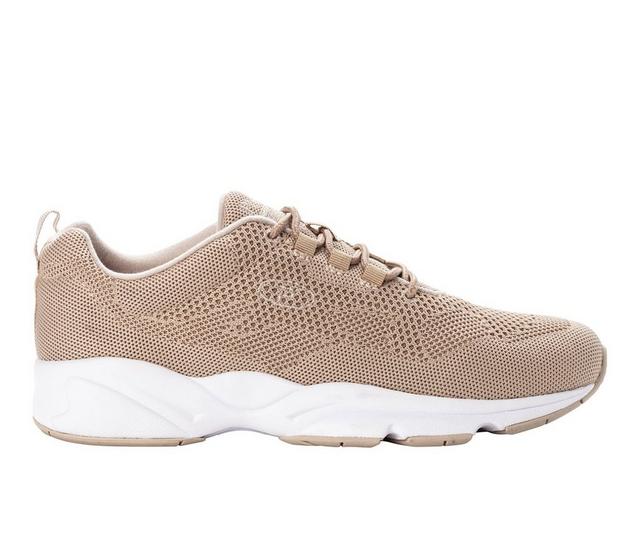 Men's Propet Stability Fly Sneakers in Sand color