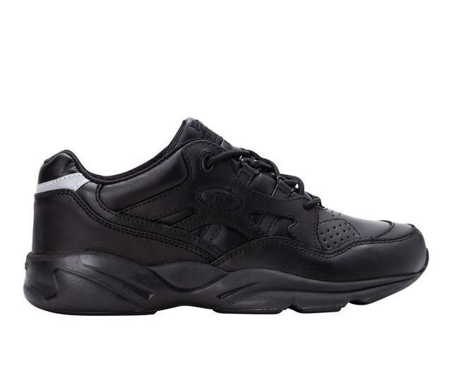 Men's Propet Stark Slip Resistant Sneakers in Black color