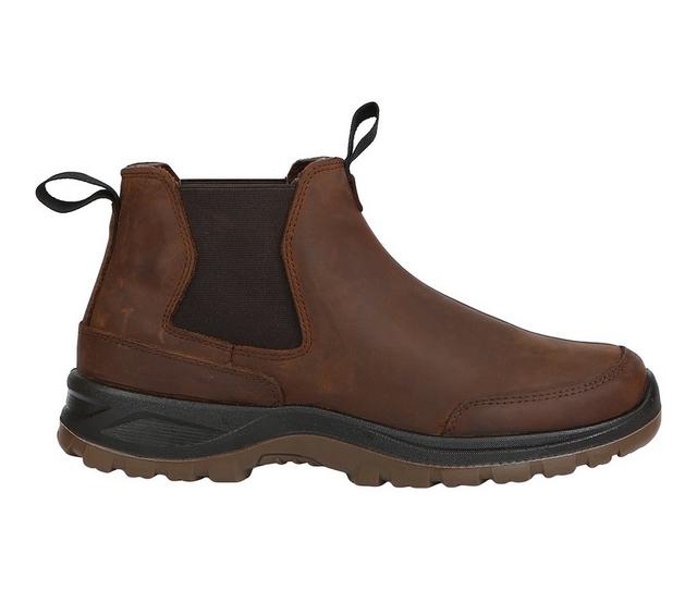 Men's Northside Beauford Mid Chelsea Boots in Dark Brown color