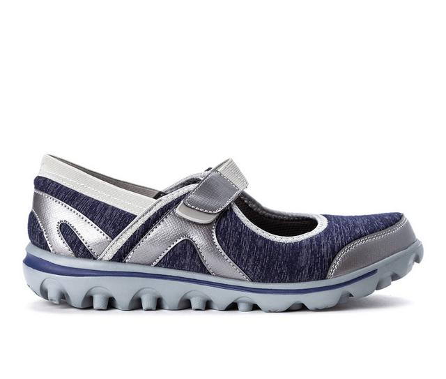 Women's Propet Onalee Sneakers in Blue/Silver color
