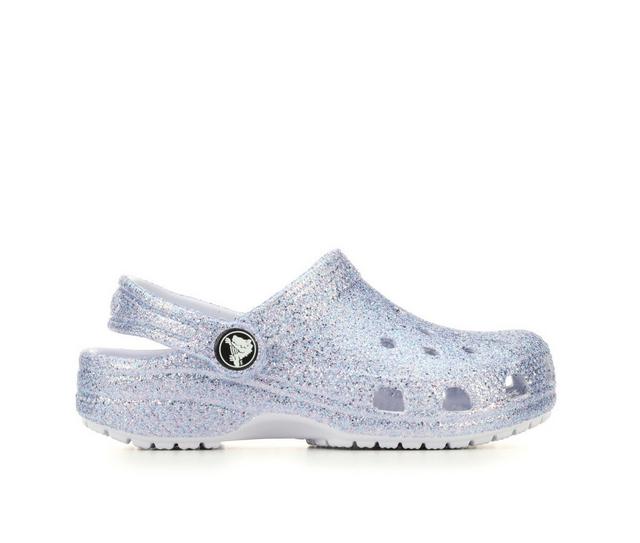 Girls' Crocs Toddler Classic Glitter 2 Clogs in Frosted color