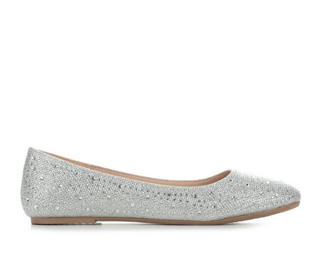 Women's City Classified Trinity Flats in Silver Shimmer color