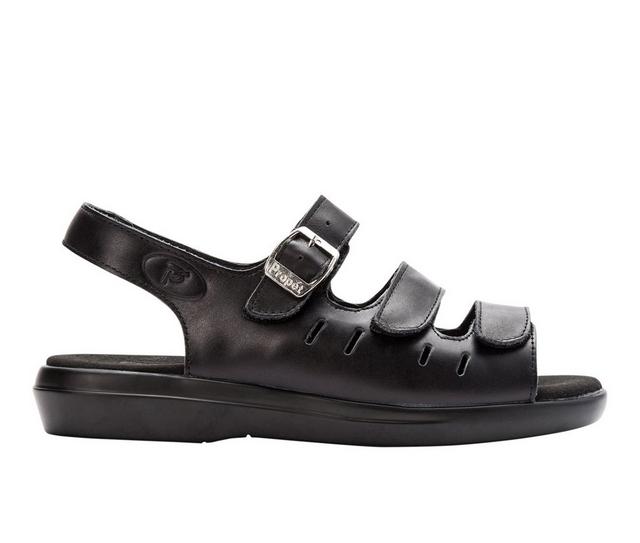 Women's Propet Breeze Sandals in Black color