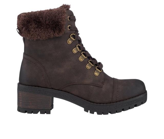 Women's GC Shoes Joan Fashion Hiking Boots in Brown color
