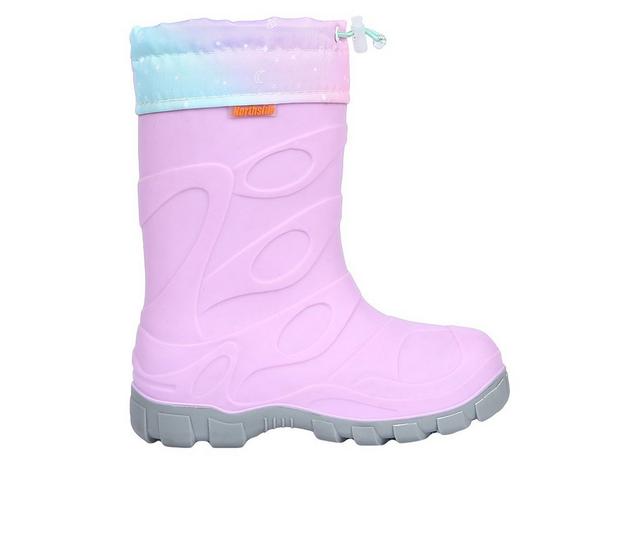 Girls' Northside Toddler Orion Rain Boots in Lilac/Aqua color