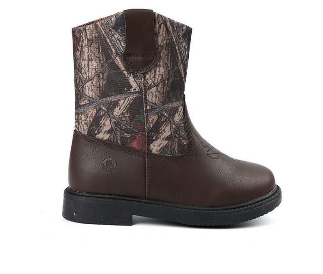 Boys' Northside Little Kid & Big Kid Partner Western Boots in Brown Camo color