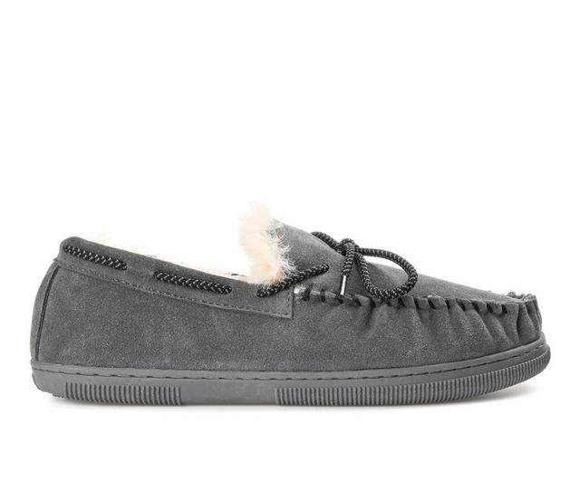 Territory Men's Meander Moccasin Slippers in Grey color