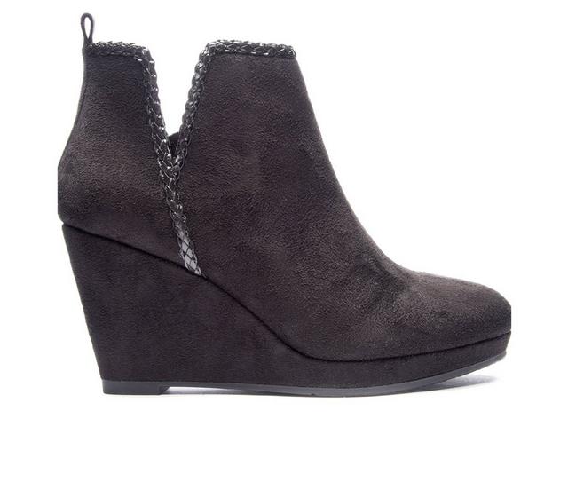 Women's CL By Laundry Volcano Wedge Booties in Black color