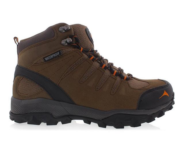Men's Pacific Mountain Boulder's Mid Men's Hiking Boots in Brown/Orange color