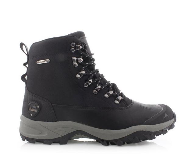 Men's Pacific Mountain Lumber Waterproof Hiking Boots in Black color