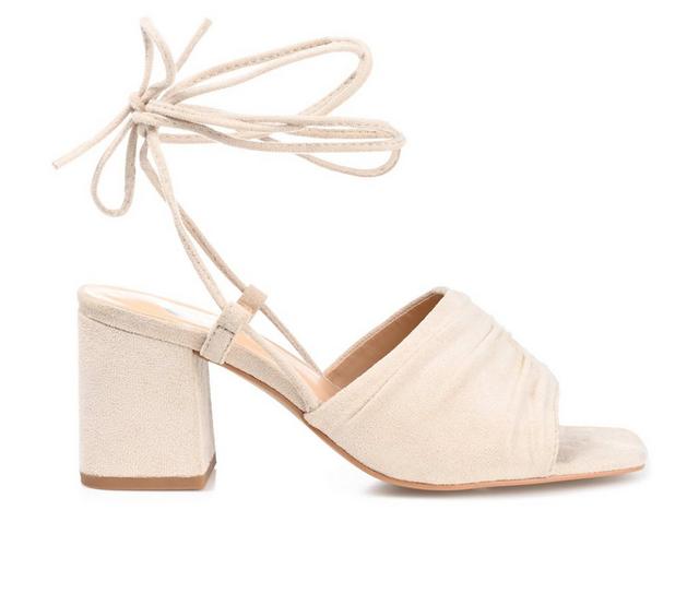 Women's Journee Collection Felisity Dress Sandals in Sand color