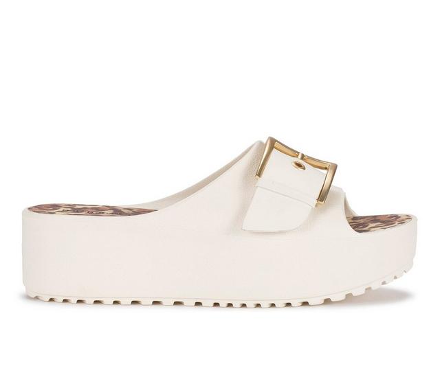 Women's Baretraps Pacey Platform Sandals in Cream/Blush color