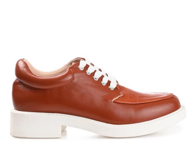 Women's Journee Collection Aliah Oxfords in Clay color