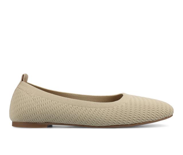 Women's Journee Collection Maryann Flats in Taupe color