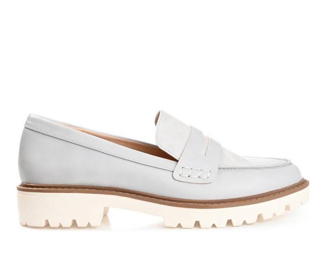 Women's Journee Collection Kenly Lugged Loafers in Grey color