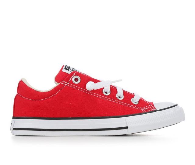 Kids' Converse Little Kid Chuck Taylor All Star Street Ox Slip-On Sneakers in Red/White color