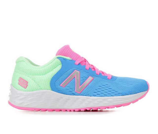 Girls' New Balance Little Kid Arishi PPARIGS2 Wide Running Shoes in Sky/Green/Pink color