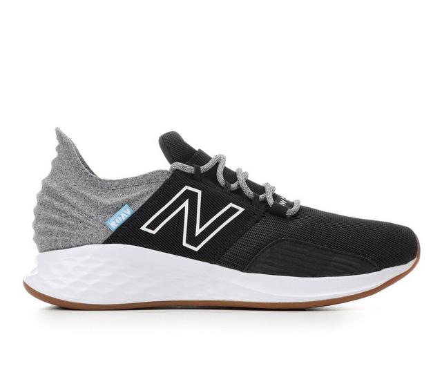 Boys' New Balance Big Kid Roav GEROVTK Wide Running Shoes in Black/Alum WD color