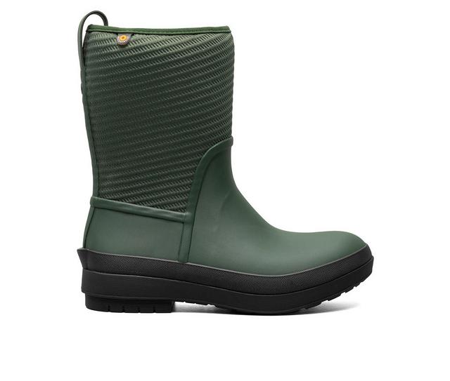Women's Bogs Footwear Crandall II Mid Zip-Up Winter Boots in Green color