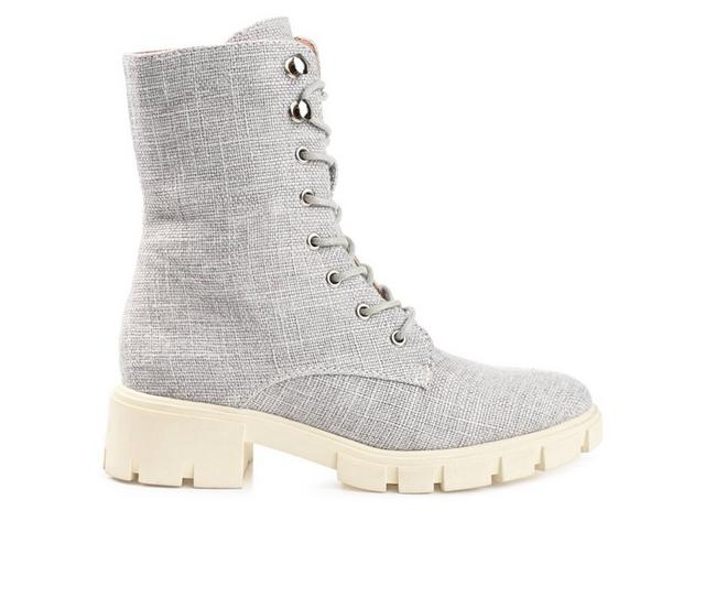 Women's Journee Collection Madelynn Booties in Grey color