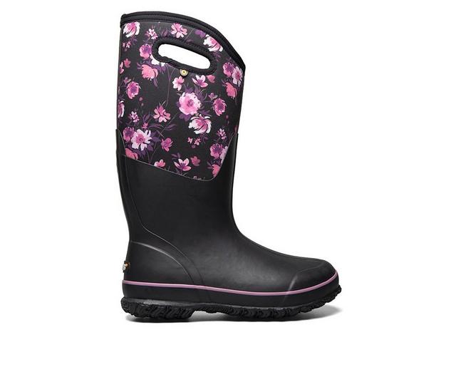 Women's Bogs Footwear Classic Tall Painterly Waterproof Boots in Black Multi color