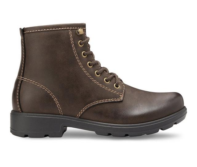 Women's Eastland Brandy Plain Toe Lace-Up Boots in Brown color