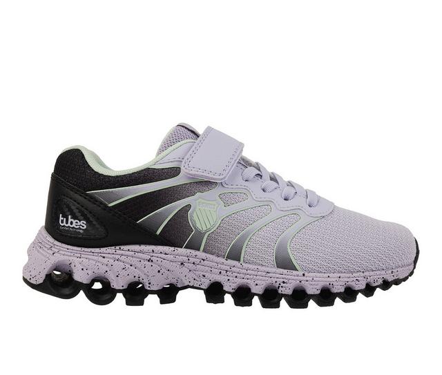 Girls' K-Swiss Little Kid Tubes 200 Running Shoes in Dewkist/Lilac color